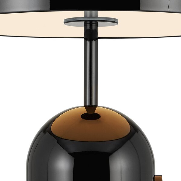 Tom Dixon Lampa stołowa design Bell, możliwość ściemniania, czarny, salon / jadalnia, metal, design