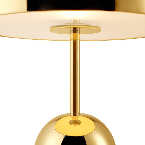 Tom Dixon Lampa stołowa design Bell, możliwość ściemniania, mosiężny / złoty, salon / jadalnia, metal, design