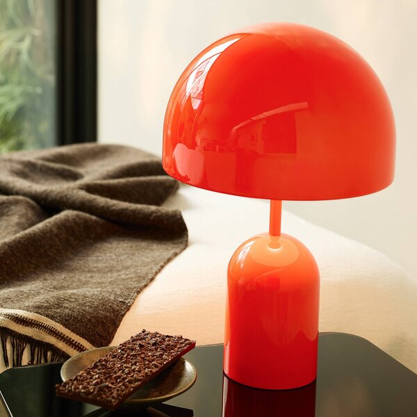 Tom Dixon Lampa stołowa design Bell, możliwość ściemniania, czerwony, salon / jadalnia, metal, design