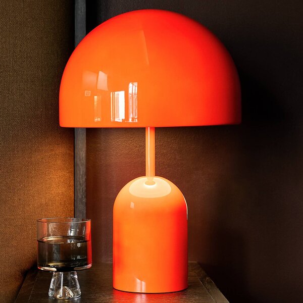 Tom Dixon Lampa stołowa design Bell, możliwość ściemniania, czerwony, salon / jadalnia, metal, design