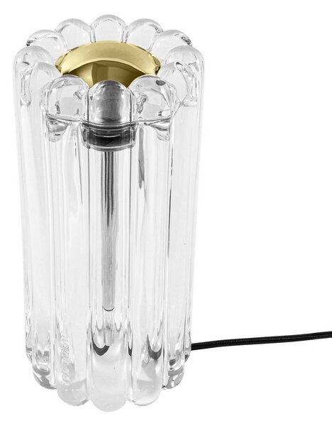 Tom Dixon Lampa stołowa design Press, możliwość ściemniania, przezroczysty / transparentny, salon / jadalnia, szkło, design