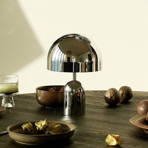 Tom Dixon Lampa stołowa design Beat, możliwość ściemniania, aluminiowy / szary / cynkowy, salon / jadalnia, aluminium, design