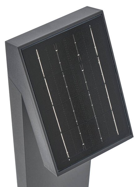 Lampa solarna LED PRIOS Lestor, antracytowa, ściemniana, IP65 Lestor PRIOS, możliwość ściemniania, czarny, aluminium, nowoczesny