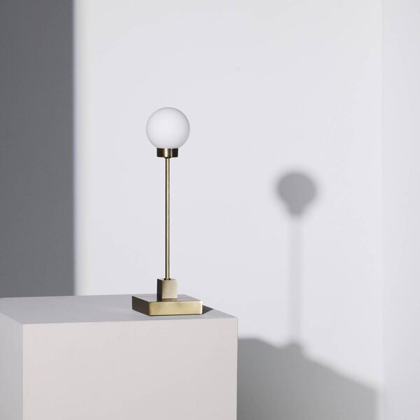 Northern Lampa stołowa design Snowball, możliwość ściemniania, mosiężny / złoty, salon / jadalnia, metal, design