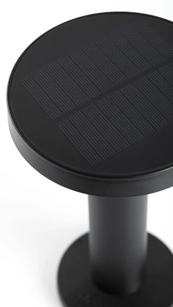 FARO BARCELONA Lampa stołowa LED Cairo, czarna, tworzywo sztuczne, IP44, 21 cm możliwość ściemniania, czarny, salon / jadalnia, tworzywo sztuczne, nowoczesny