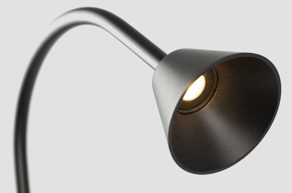 FARO BARCELONA Słupek oświetleniowy LED Lily, wysokość 65 cm, czarny, stal nierdzewna, IP65 Lily, czarny, stal szlachetna, nowoczesny