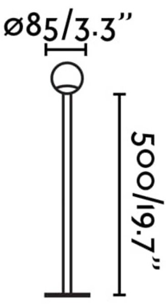 FARO BARCELONA Słupek oświetleniowy LED Cuca, czarny, stal nierdzewna, IP65, wysokość 50 cm Cuca, czarny, metal, nowoczesny