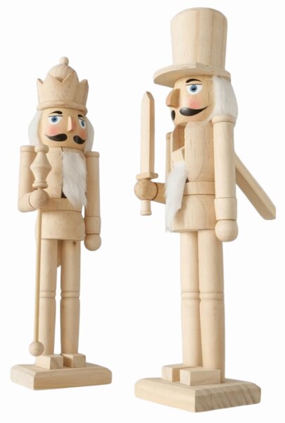 Drewniany dziadek do orzechów ROYAL GUARD 38 cm, drewno naturalne