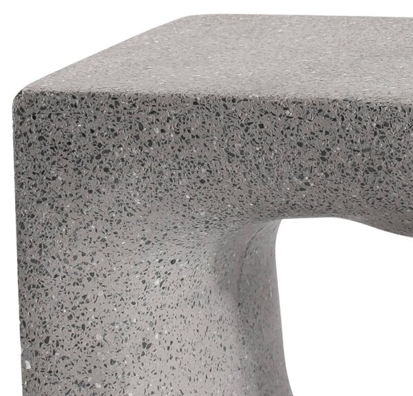 FARO BARCELONA Kinkiet zewnętrzny LED Glint, aluminiowy / szary / cynkowy, beton, nowoczesny