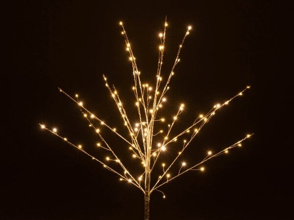 Świecąca choinka świąteczna SILVER GLOW 56×56×100 cm, srebrna