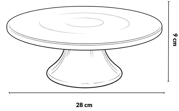 Porcelanowa patera MERT, Ø 28 x 9 cm, biała