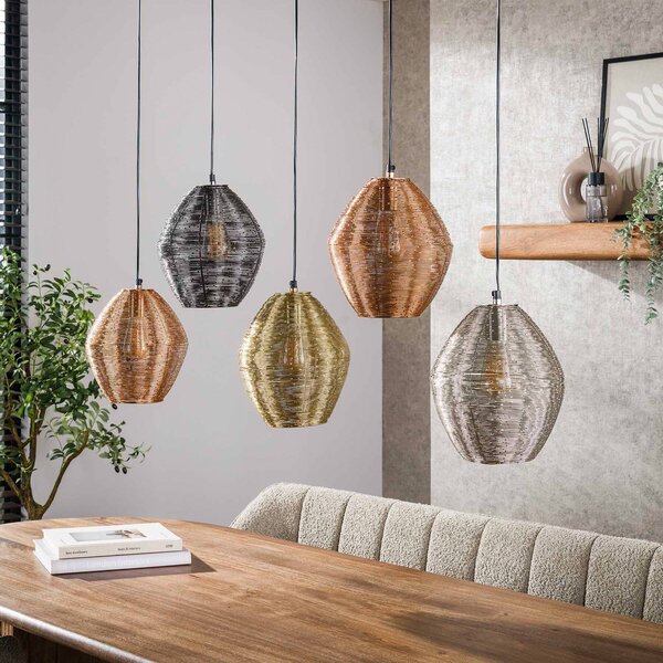 ZIJLSTRA Lampa wisząca Spoelamp, możliwość ściemniania, multikolor, salon / jadalnia, metal, nowoczesny
