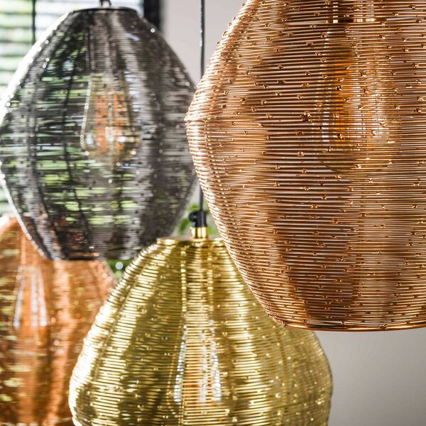 ZIJLSTRA Lampa wisząca Spoelamp, możliwość ściemniania, multikolor, salon / jadalnia, metal, nowoczesny
