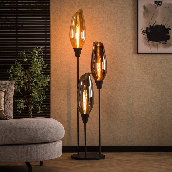 ZIJLSTRA Lampa stojąca Mixture, multikolor, salon / jadalnia, szkło, nowoczesny