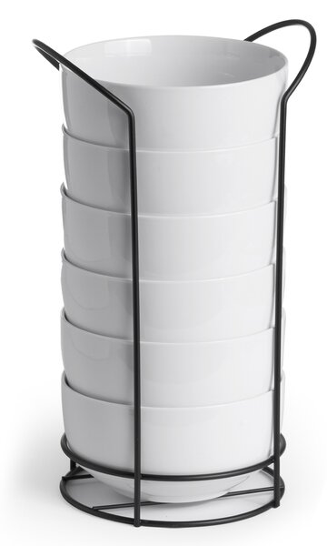 Zestaw 6 misek ze stojakiem, 800 ml
