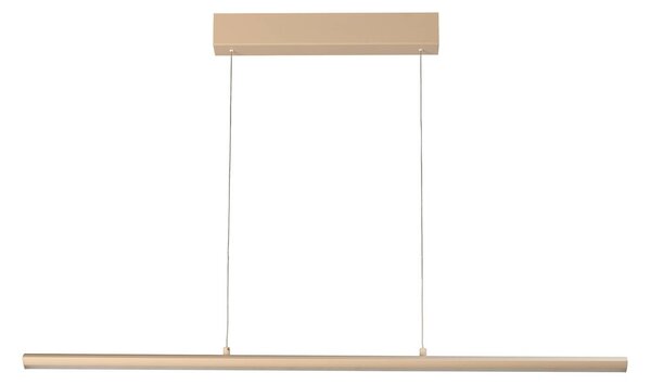 FISCHER & HONSEL Lampa wisząca Borena, możliwość ściemniania, kremowy / amber, salon / jadalnia, metal