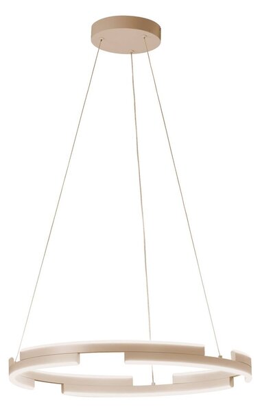 FISCHER & HONSEL Lampa wisząca Circly, możliwość ściemniania, kremowy / amber, salon / jadalnia, metal, nowoczesny
