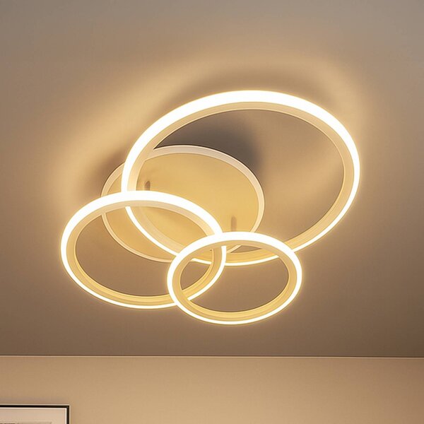 FISCHER & HONSEL Lampa sufitowa LED Gelder, możliwość ściemniania, salon / jadalnia, metal, nowoczesny