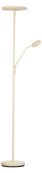 FISCHER & HONSEL Lampa stojąca LED Sorento, możliwość ściemniania, kremowy / amber, salon / jadalnia, metal, nowoczesny