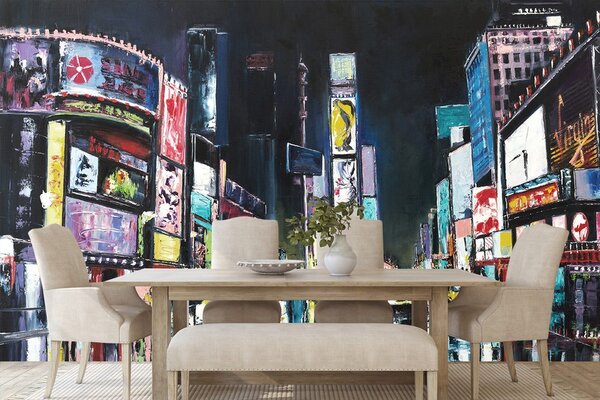 Tapeta kolorowy New York