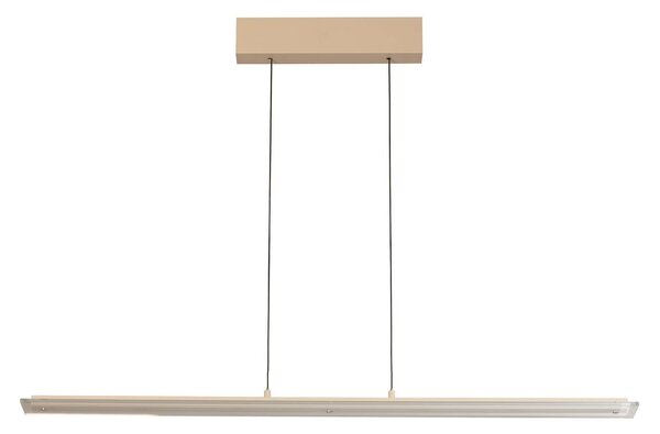 FISCHER & HONSEL Lampa wisząca Torvi, możliwość ściemniania, kremowy / amber, salon / jadalnia, metal, nowoczesny