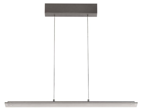 FISCHER & HONSEL Lampa wisząca Torvi, możliwość ściemniania, aluminiowy / szary / cynkowy, salon / jadalnia, metal, nowoczesny
