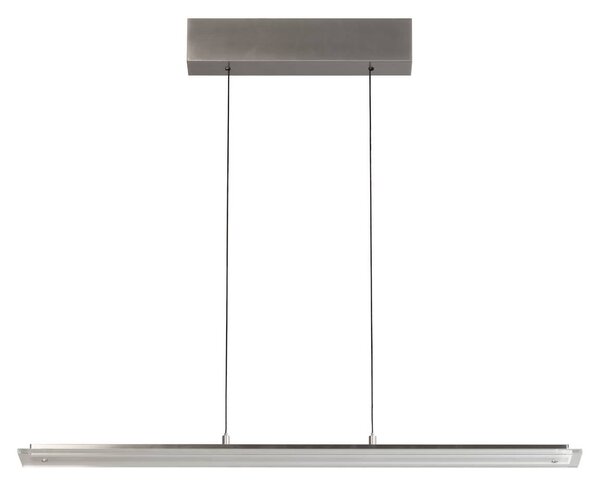 FISCHER & HONSEL Lampa wisząca Torvi, możliwość ściemniania, aluminiowy / szary / cynkowy, salon / jadalnia, metal, nowoczesny