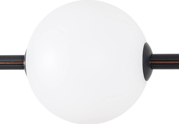 Lampa wisząca Tanira Lucande, możliwość ściemniania, czarny, salon / jadalnia, metal, nowoczesny