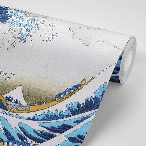 Tapeta reprodukcja Wielka fala z Kanagawy - Katsushika Hokusai