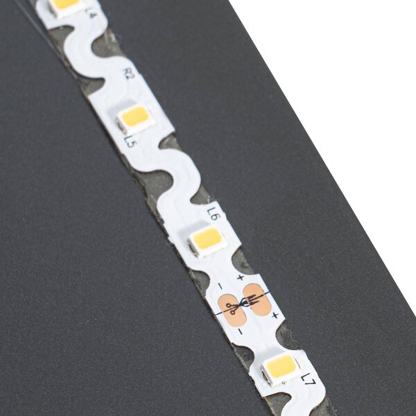 Kinkiet LED World Lucande, czarny, salon / jadalnia, metal, nowoczesny