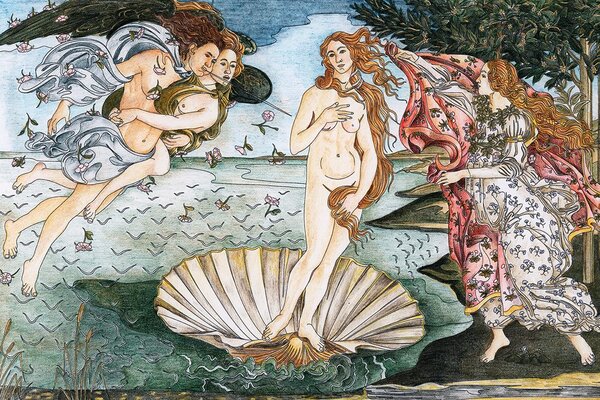 Tapeta reprodukcja Narodziny Wenus - Sandro Botticelli