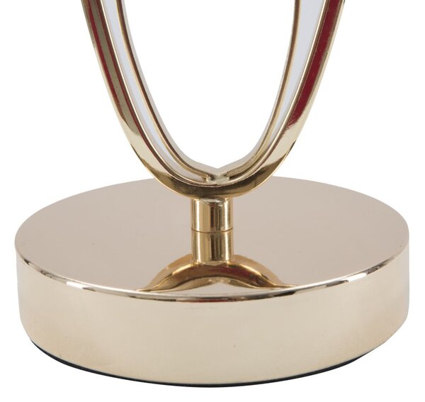 Lampa stołowa GLAM FLUSH, metalowa, złota, Ø 24x47 cm