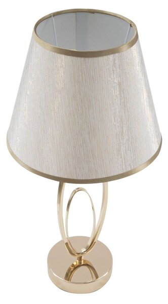 Lampa stołowa GLAM FLUSH, metalowa, złota, Ø 24x47 cm