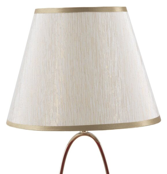 Lampa stołowa GLAM FLUSH, metalowa, złota, Ø 24x47 cm