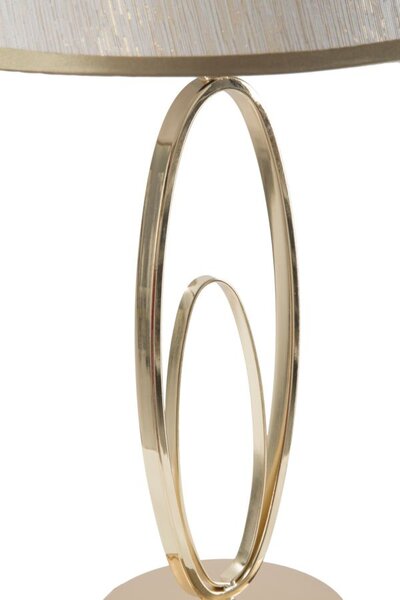 Lampa stołowa GLAM FLUSH, metalowa, złota, Ø 24x47 cm