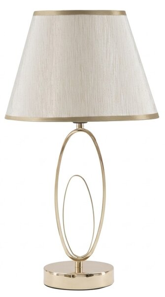 Lampa stołowa GLAM FLUSH, metalowa, złota, Ø 24x47 cm