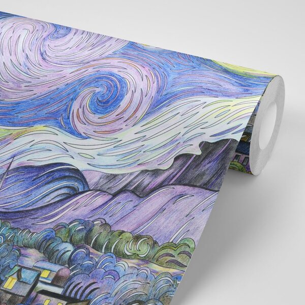 Tapeta Gwiaździsta noc - Vincent van Gogh