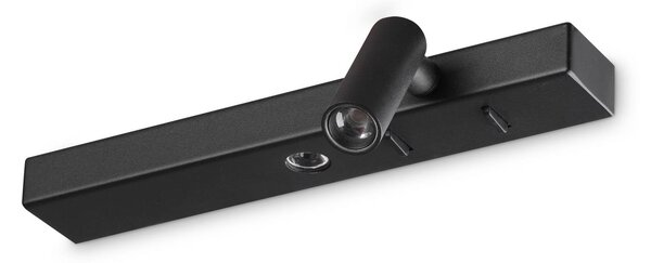 IDEAL LUX Kinkiet LED Bonne Nuit 2, czarny, salon / jadalnia, metal, nowoczesny
