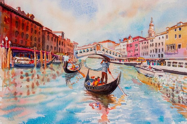 Tapeta gondola wenecka