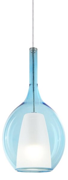 IDEAL LUX Lampa wisząca Kalique, możliwość ściemniania, niebieski, salon / jadalnia, tworzywo sztuczne, nowoczesny