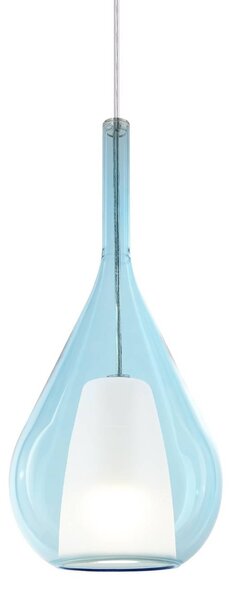 IDEAL LUX Lampa wisząca Kalique, możliwość ściemniania, niebieski, salon / jadalnia, tworzywo sztuczne, nowoczesny