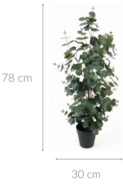 Sztuczny eukaliptus w doniczce EDEN, 78 cm