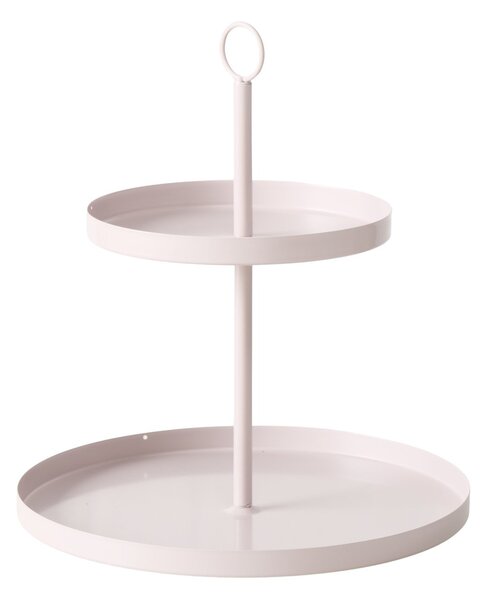 Etażerka metalowa SAMINA, beżowa, wys. 34 cm