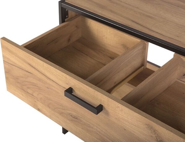 Stojąca szafka łazienkowa pod umywalkę dąb craft C4-E88