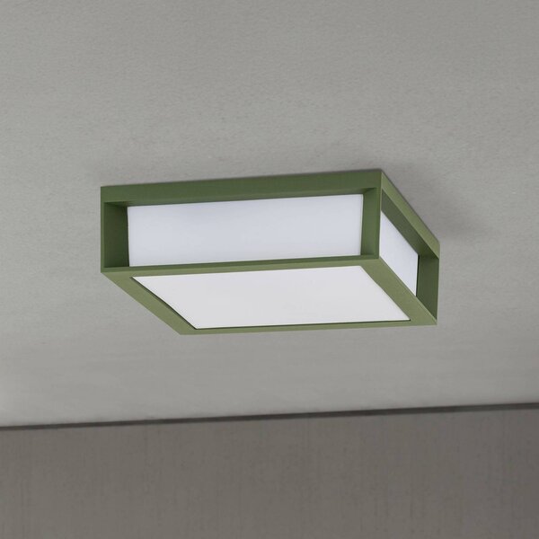 ORION Lampa zewnętrzna Henry, zielona, odlew ciśnieniowy aluminium, E27, IP44 możliwość ściemniania, zielony, aluminium, nowoczesny