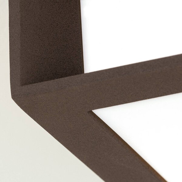 ORION Lampa zewnętrzna Henry, corten, odlew ciśnieniowy aluminium, E27, IP44 możliwość ściemniania, brązowy / rdzawy, aluminium, nowoczesny