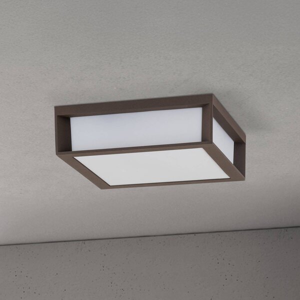 ORION Lampa zewnętrzna Henry, corten, odlew ciśnieniowy aluminium, E27, IP44 możliwość ściemniania, brązowy / rdzawy, aluminium, nowoczesny