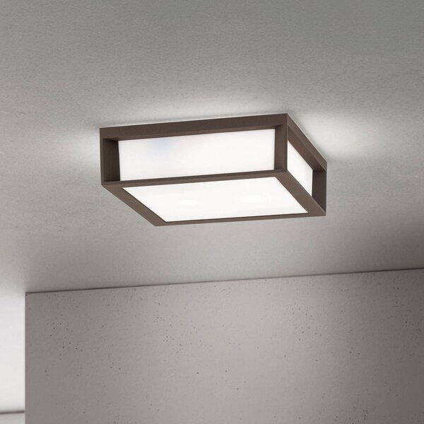 ORION Lampa zewnętrzna Henry, corten, odlew ciśnieniowy aluminium, E27, IP44 możliwość ściemniania, brązowy / rdzawy, aluminium, nowoczesny