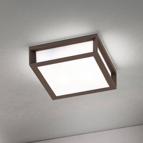 ORION Lampa zewnętrzna Henry, corten, odlew ciśnieniowy aluminium, E27, IP44 możliwość ściemniania, brązowy / rdzawy, aluminium, nowoczesny
