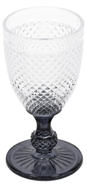 Kieliszek do wody z kryształowym wzorem, 256 ml, 6 sztuk